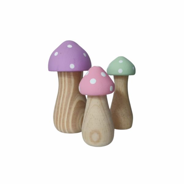 Trio Cogumelos Candy Colors M